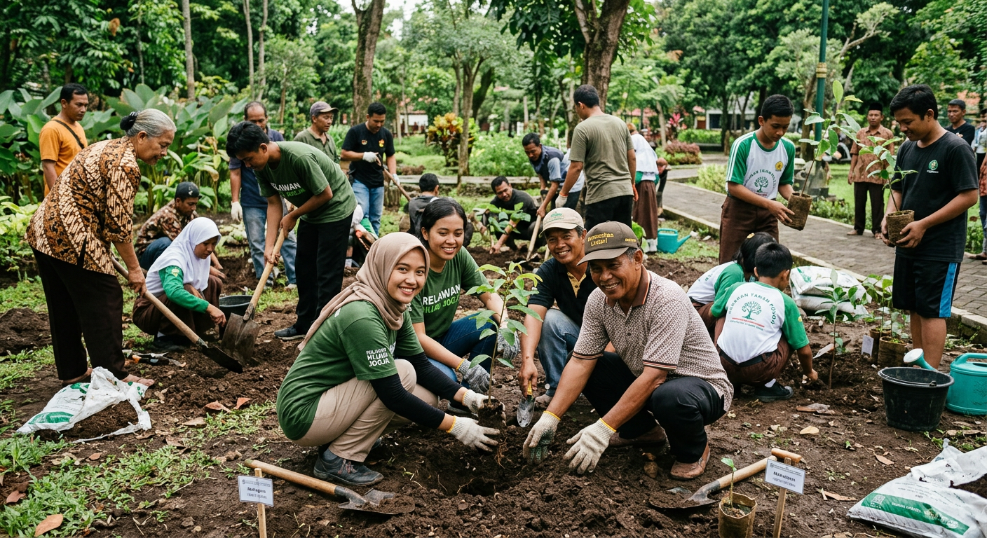 Penanaman Pohon Bersama Komunitas LIVESGP KLATEN Hijau