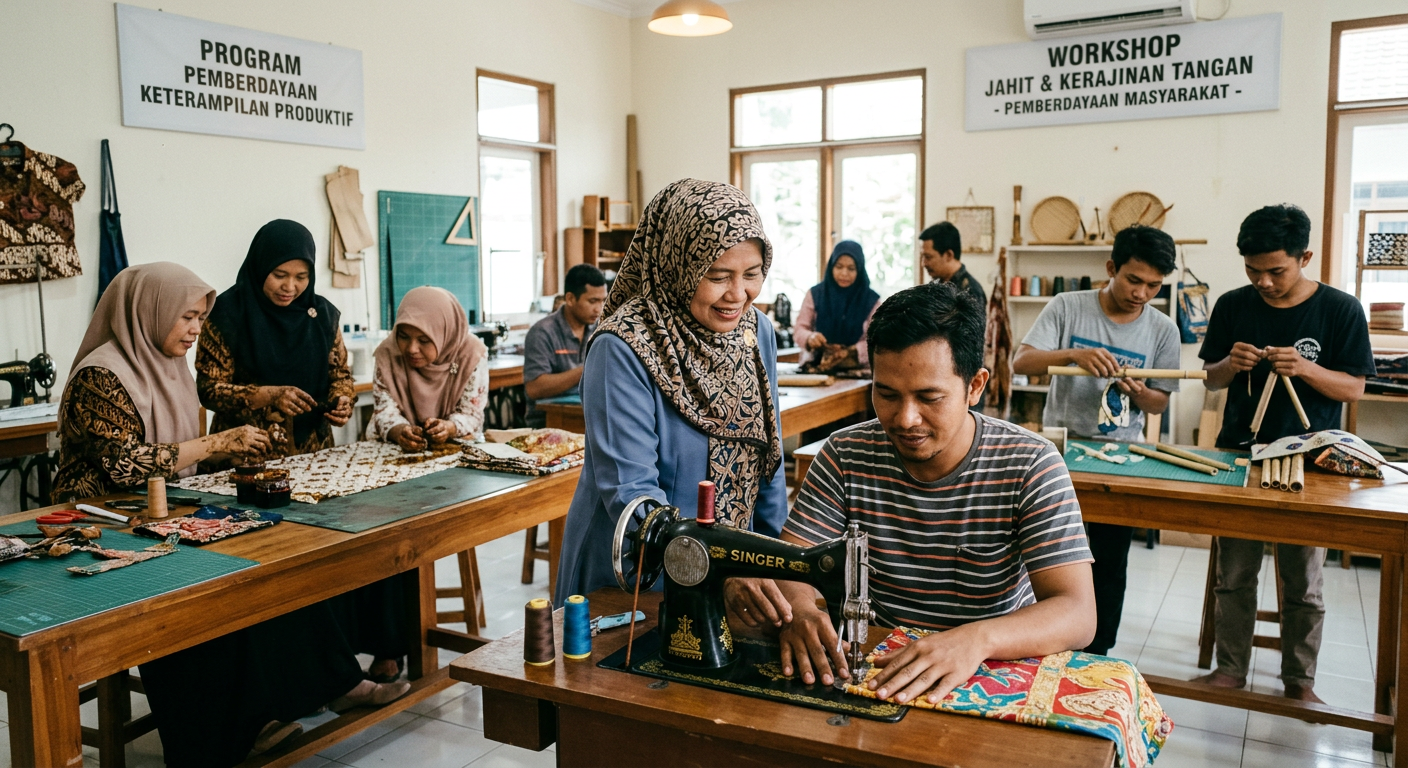 LIVESGP KLATEN Berdaya - Program pemberdayaan masyarakat dan peningkatan keterampilan produktif.